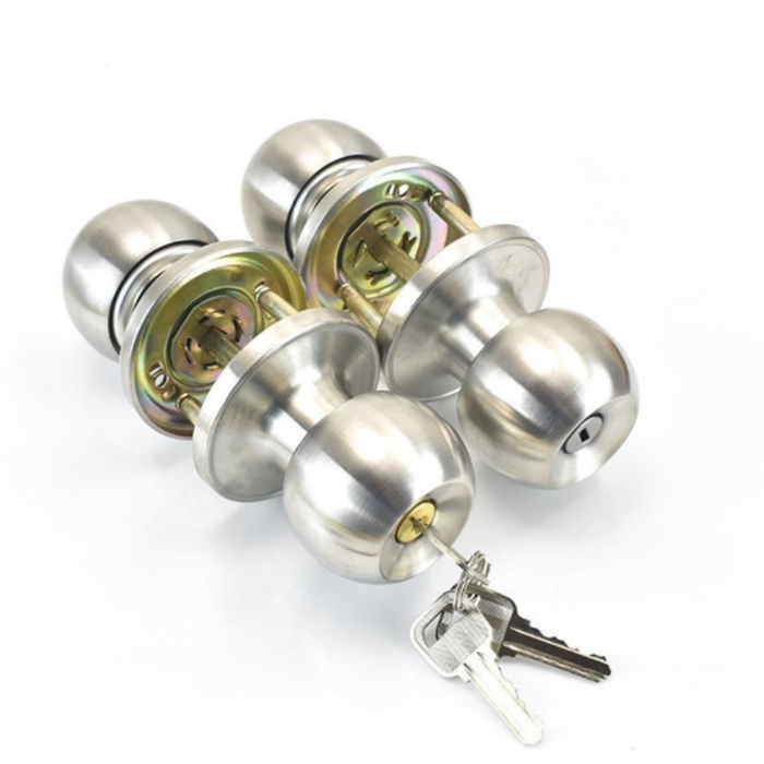 Zeise-ikon Stainless steel three bar indoor set two way knob door lock