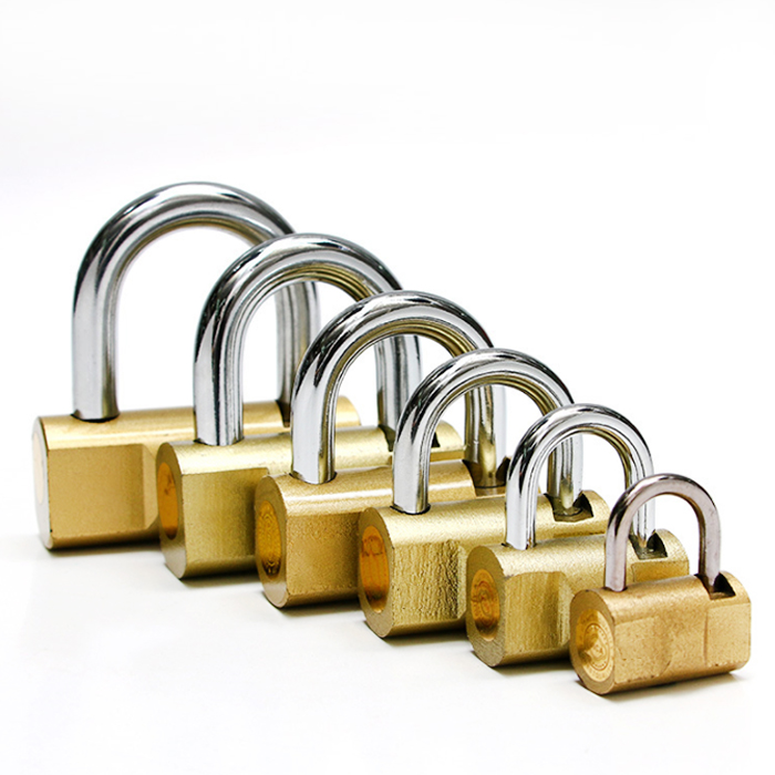 Zeise-ikon 30/40/50/60/70/80mm iron imitation brass hammer padlock