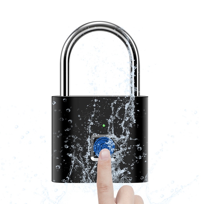 Zeise-ikon security IP55 waterproof smart fingerprint padlock quickly unlock