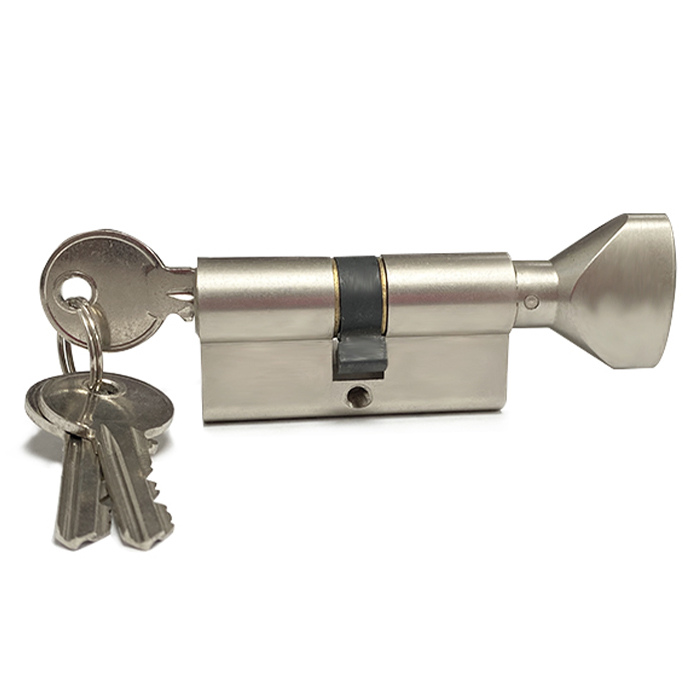 Zeise-ikon S series with knob standard lock cylinder surface nickel plated
