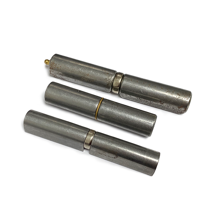 Round type welding hinge with washer