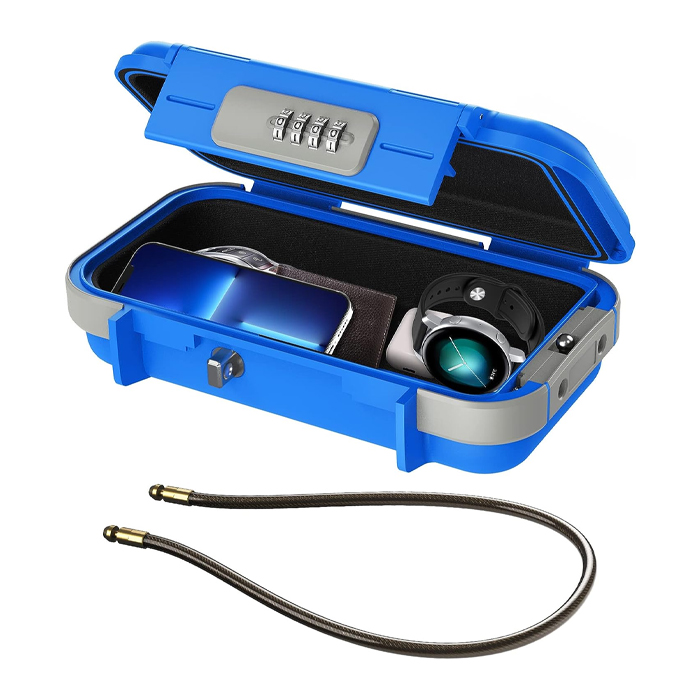G13  Portable Lock Box for Car Dorm Beach Hotel Personal Items Safe with Code Waterproof Anti-Theft Mini Travel Safe Box