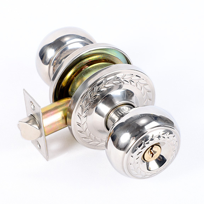 Asia Market Hot Sale Stainless Steel Portable Cylindrical Round Ball Mortise Door Knob Lock