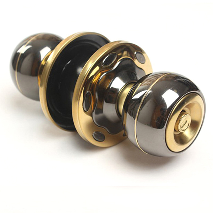 Factory Wholesale 50mm Entrance Door Lock Key Fingerprint Unlock Way Steel Aluminium ABS Material Cheap Wooden Gate Ball Lock