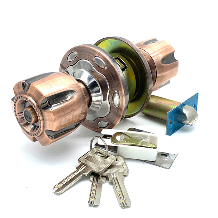 South American Home Entrance Privacy Bedroom Interior Security Cylindrical Knob Lock Set Handle Knob Door Lock