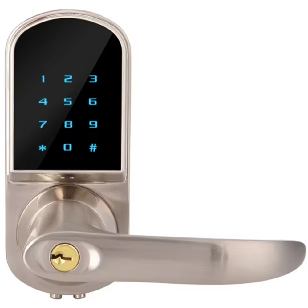 Smart Home Lock With Fingerprint Password NFC BT Unlock Features Keyless Entry Home Hotel Cabinet Glass Door WiFi Connectivity