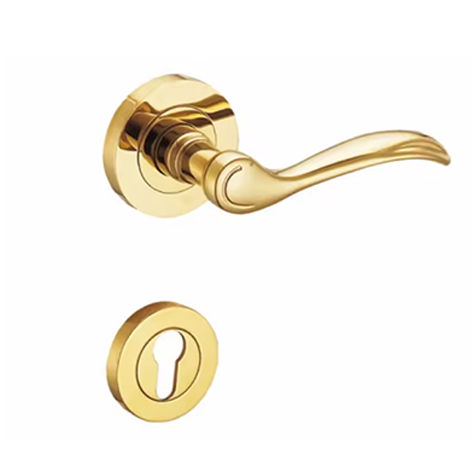 Decormate High Quality Interior Stainless Steel Lever Type Handle Round Solid bar Door Handle