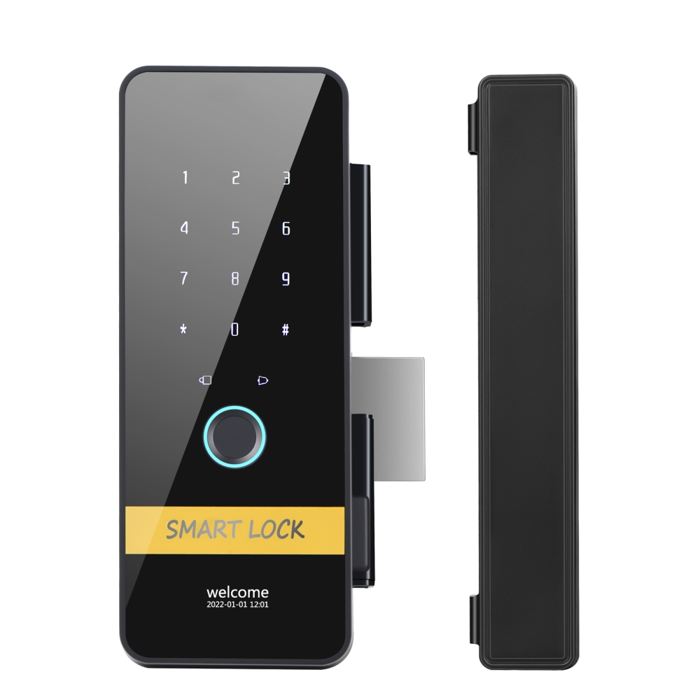 Digital Glass Door Smart Lock Biometric Fingerprint Password Lock