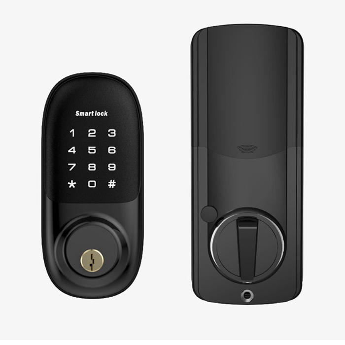 Hot Sale Custom Automatic Lock Tongue Deadbolt Smart Exterior Key for Hotel Glass Door WiFi Network Password Data Storage Option