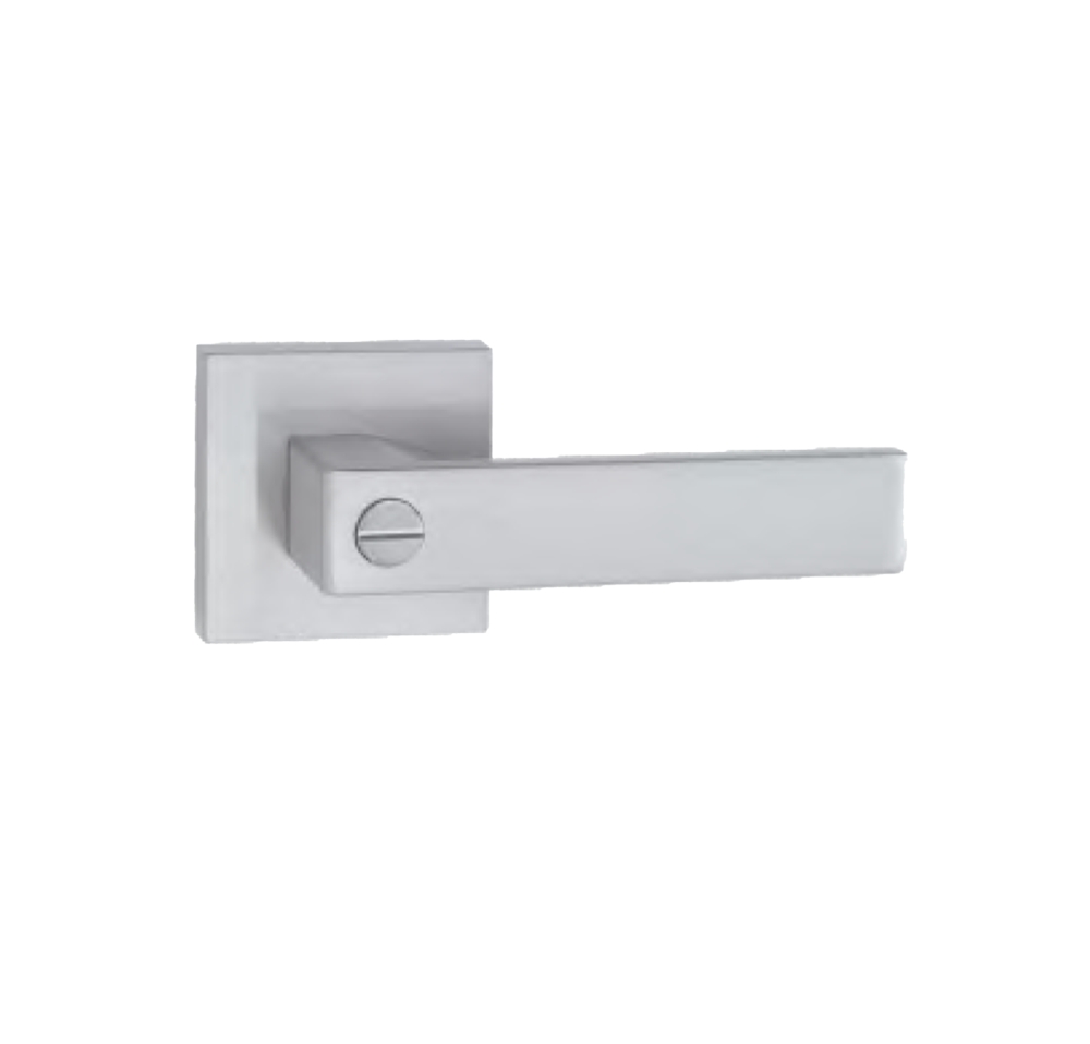 Safety Tubular Lever Lock Satin Nickle Color Square Ross Heavy Duty Bathroom Lever Door Lock