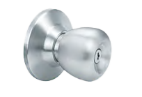 American Standard Tubular Knob Door Lock 3 Keys Durable Anti-Theft Stainless Steel Handle Lock