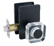 American Decorate Door Hardware Zinc Bedroom Bathroom clear Glass Crystal Ball Door Knob Lock