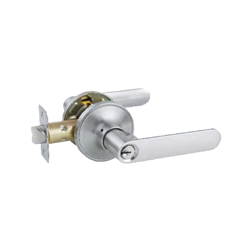 Zinc Alloy Wooden Door Tubular Lever Lock Handle Interior Key Lock