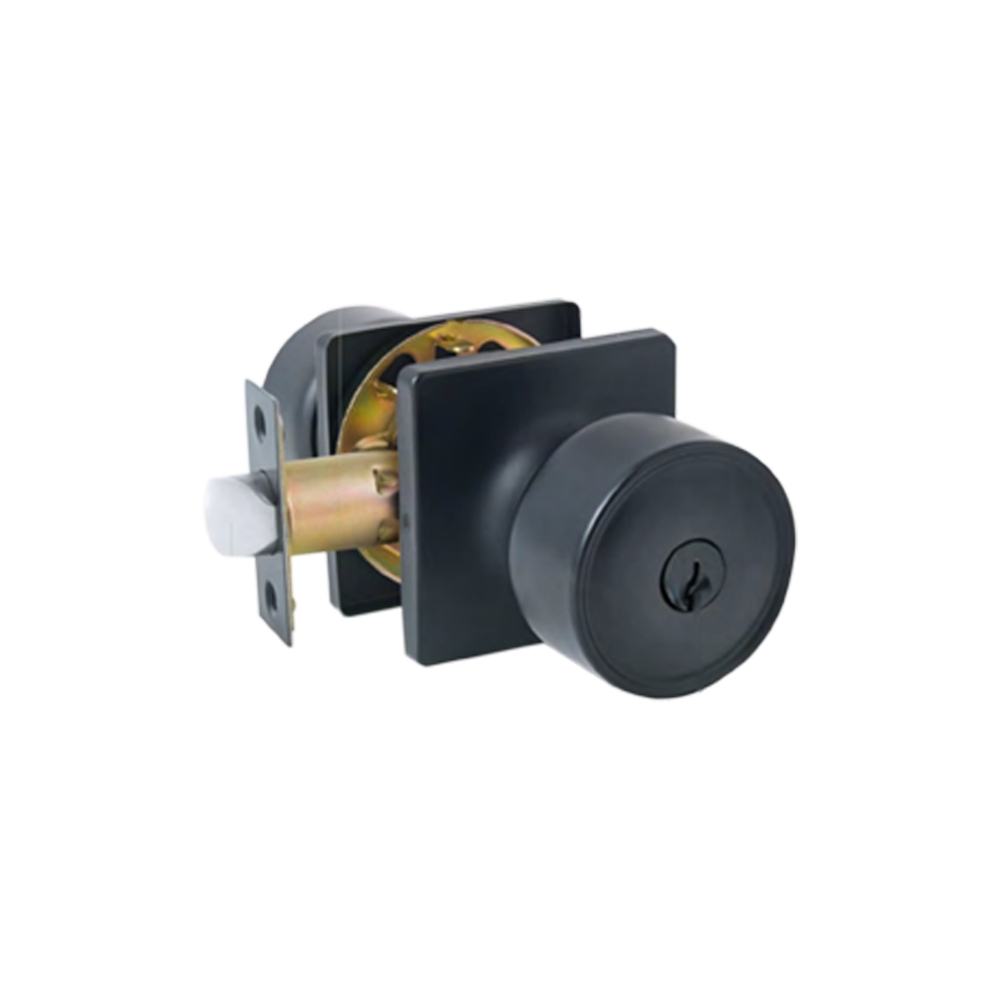 Matte Black Door Knobs Interior Privacy Door Knob With Lock Modern Rectangle Door Handles