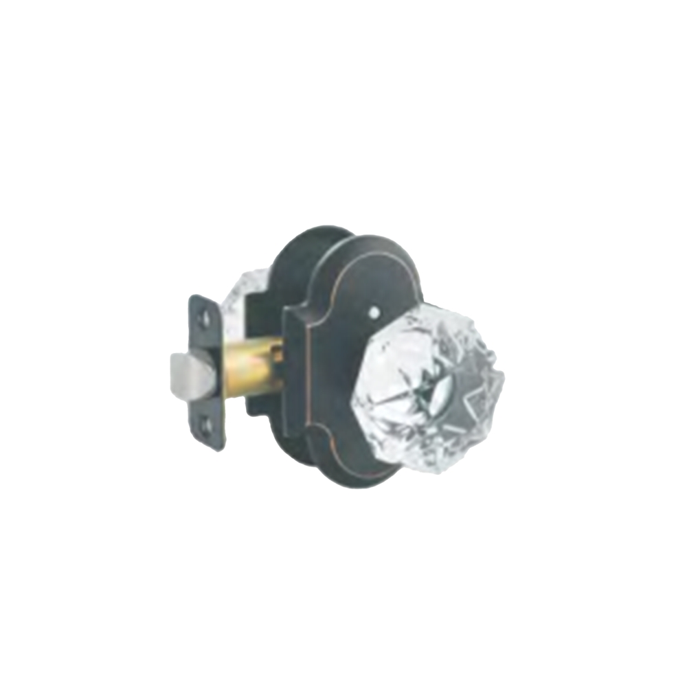 Square Lock Luxury Crystal Glass Door Knob Zinc Alloy Handle Set Interior Privacy Bedroom Bathroom Antique Brass Ball Lock