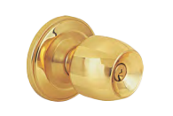 Stainless Steel Spherical Door Lock for Toilet and Public Areas Key & Fingerprint Unlock Durable ABS Anti-Theft Feature