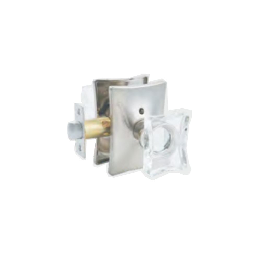 Modern Interior Crystal Glass Passage Door Knobs Zinc Apartment Closet Hallway Use