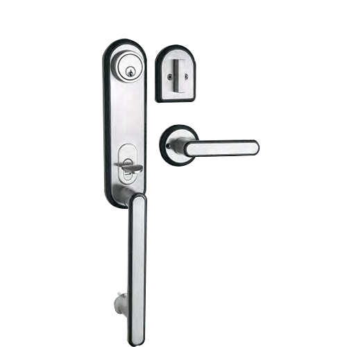Zeise Ikon Exterior Door Handle with Keyed-Alike Handleset Keyed & Dummy Single Cylinder