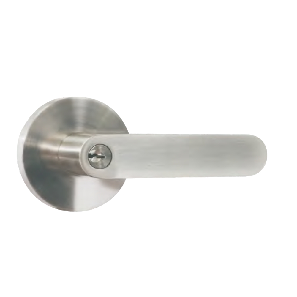 High Safety Tubular Lever Lock Round Rose Heavy Duty Zinc Alloy Entrance Door Handle Lock 