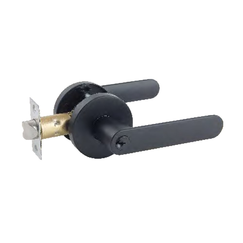 Home Black Color Zinc Alloy Door Lever Lock Handle for America and Australia Market