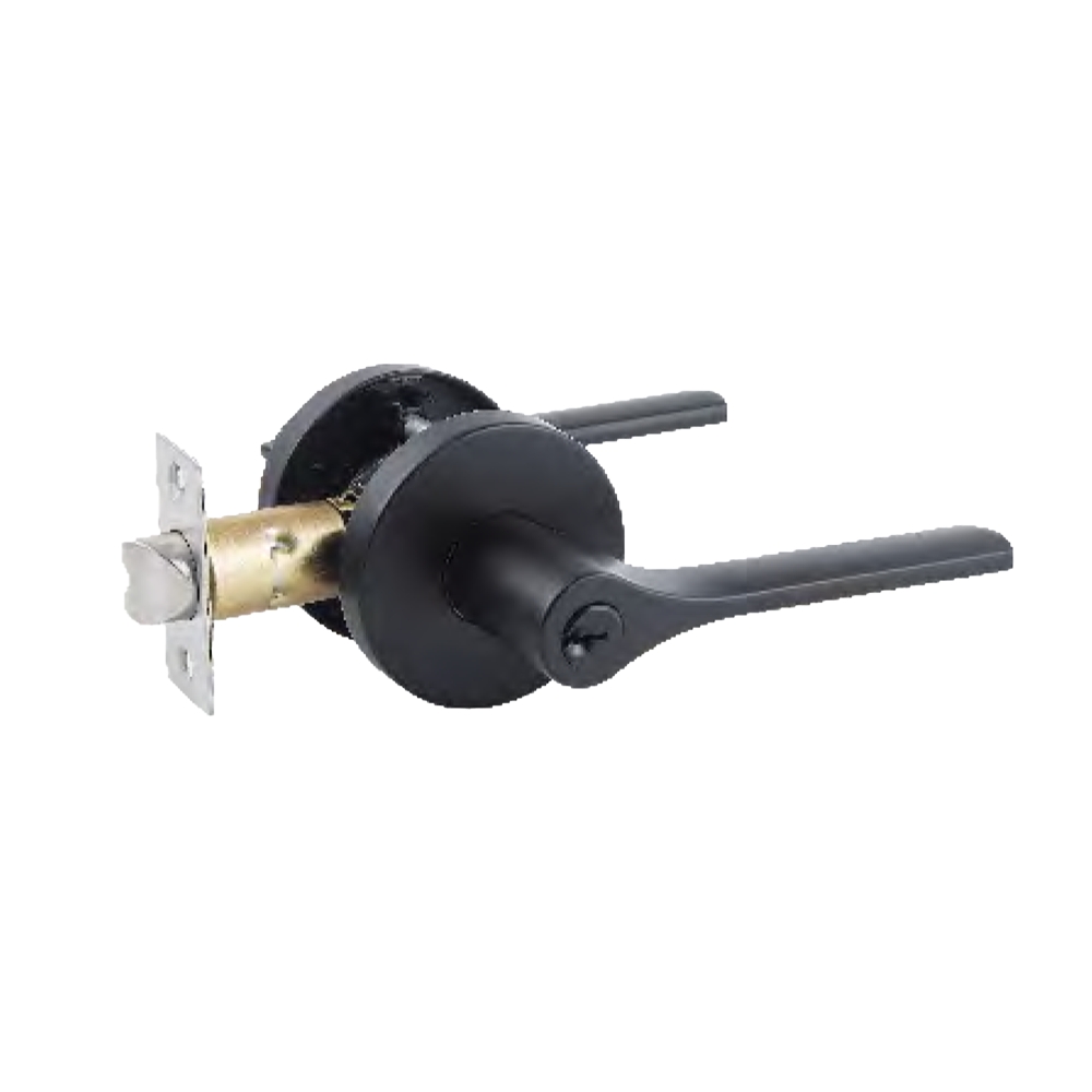 USA Modern Matte Black Door Handle for Interior Doors Entrance Door Handle Set With Brass Key