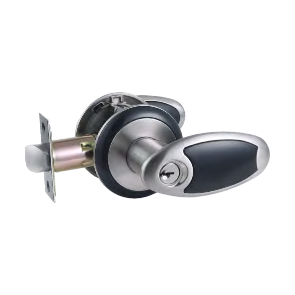 Popular in North American Zinc Alloy Tubular Lever Door Handle Lock for Entrance