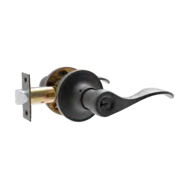 Interior Privacy Tubular Door Lever Bedroom Bathroom Entry Keyed Lever Door Handle with Lock