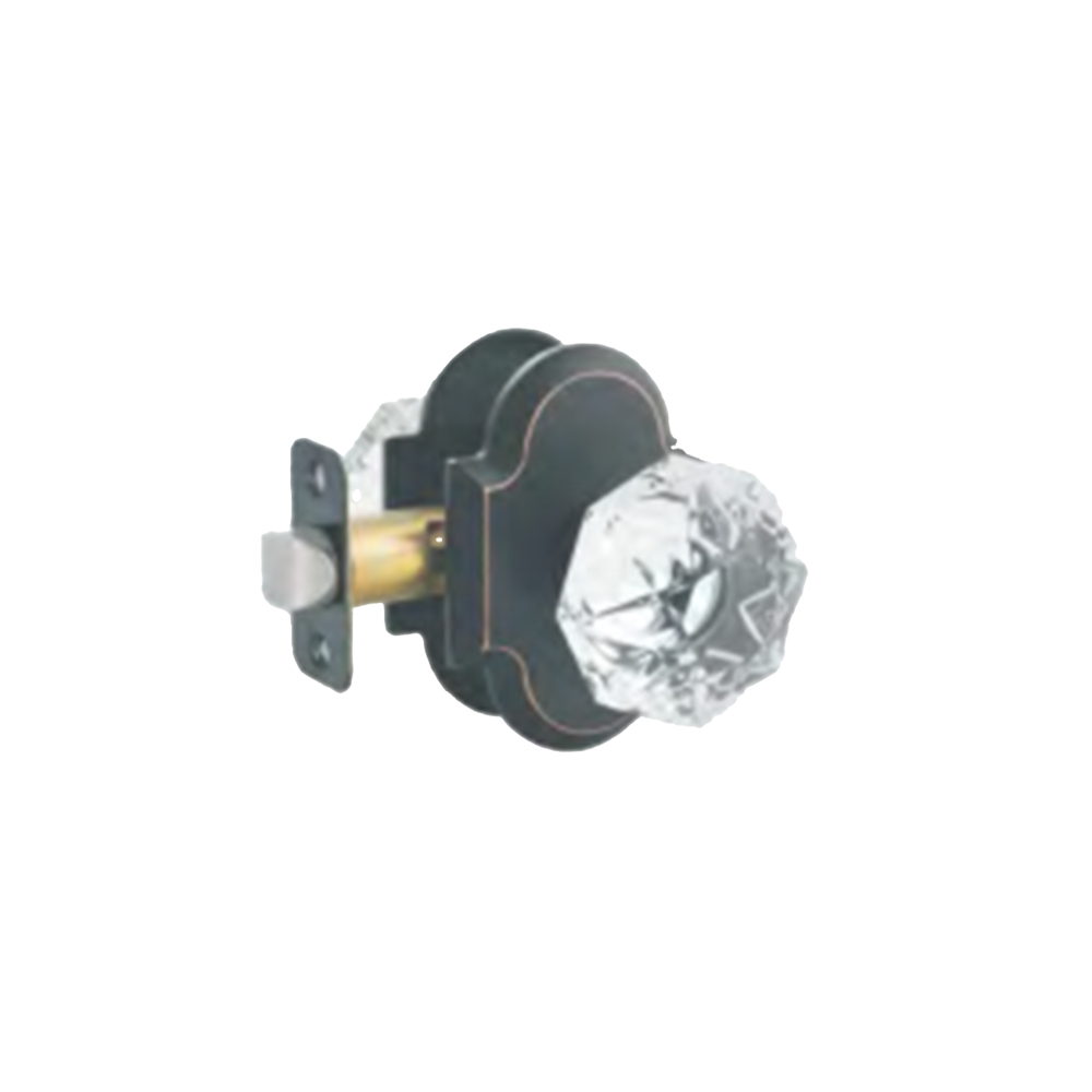 Crystal Door Knobs with Lock, Black Crystal Door Knobs for Bedroom Bathroom, Vintage Glass Crystal Door Knob Set