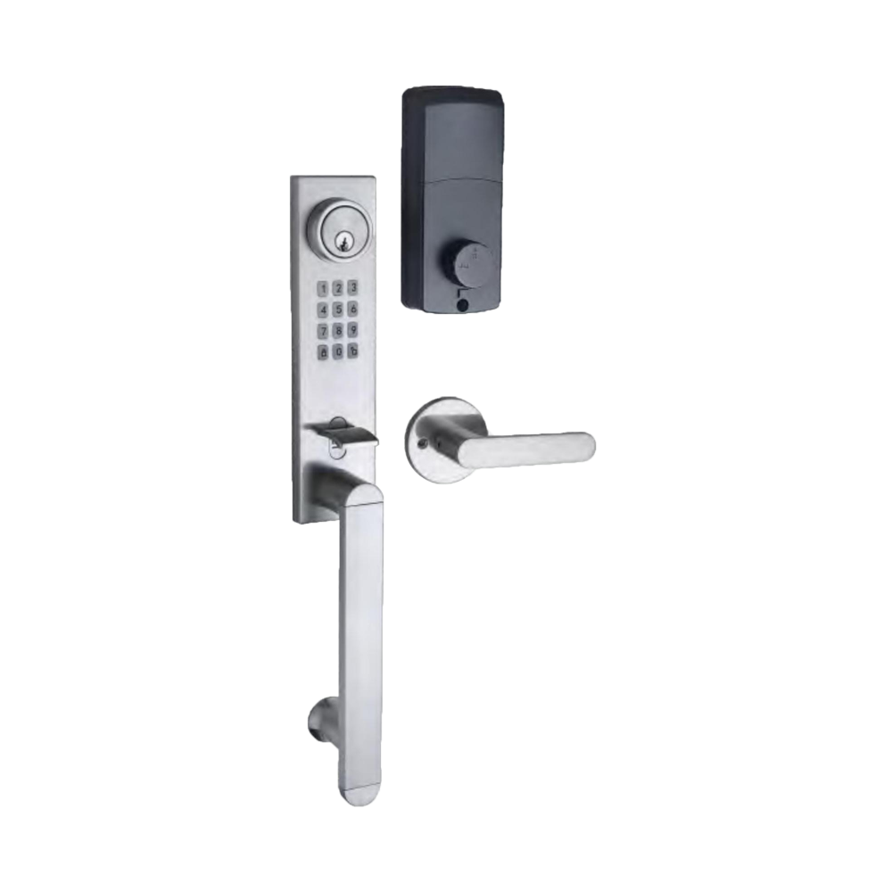 Wifi Tuya TTLock Digital Biometric Fingerprint Interior Room Smart Wood Door Handle Lock for Bedroom Indoor Smart Lock