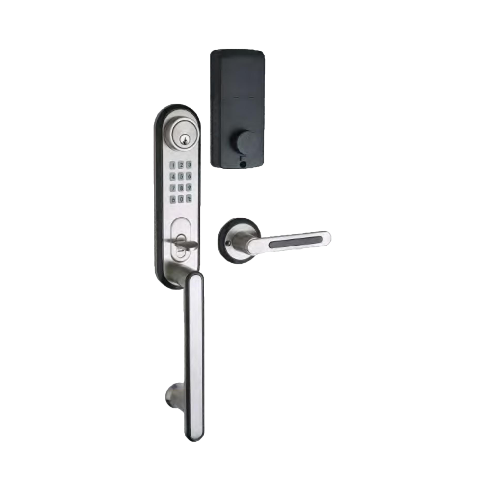Key and Password Combination Mechanical Push Bottom Code Digital Door Lock